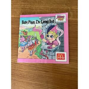 Vintage Baby Piggy, The Living Doll McDonald's Muppet Babies book